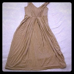 Gold or tan dress with golden specs